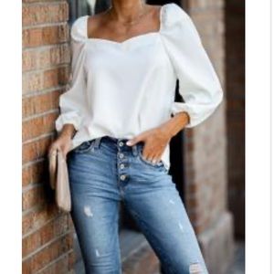 Jules puff sleeve blouse